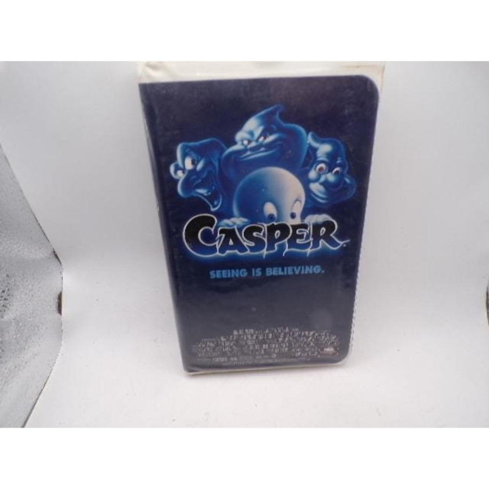 Casper VHS‎ 1995 Live Action Movie White Clamshell Universal Pictures PG Retro